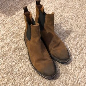 Frye Seth Suede Leather Chelsea Boot Size 10.5 Men’s